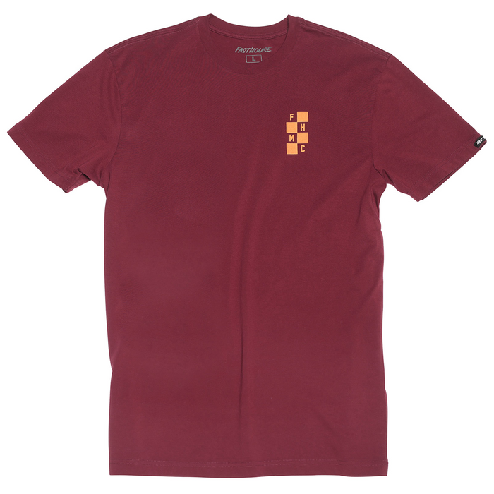 Fasthouse Chalet SS Tee in Maroon