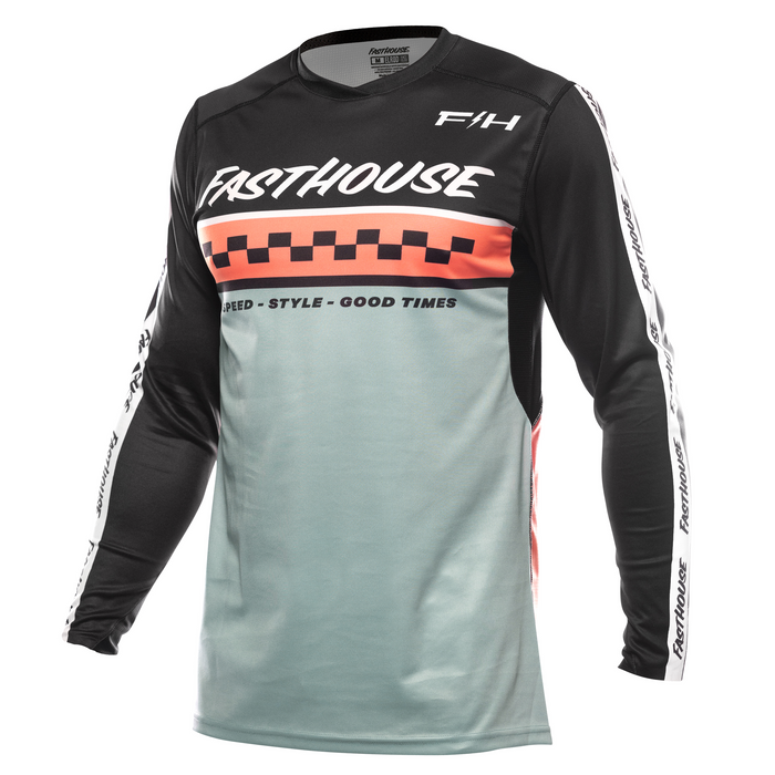 Fasthouse Elrod Formula Jersey in Oceanic Mint/Hyper Coral