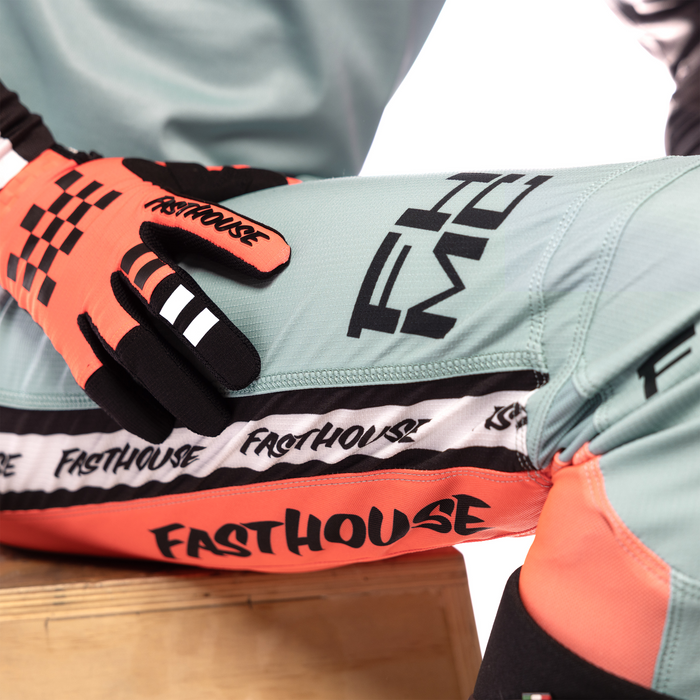 Fasthouse Elrod Formula Pants in Oceanic Mint/Hyper Coral