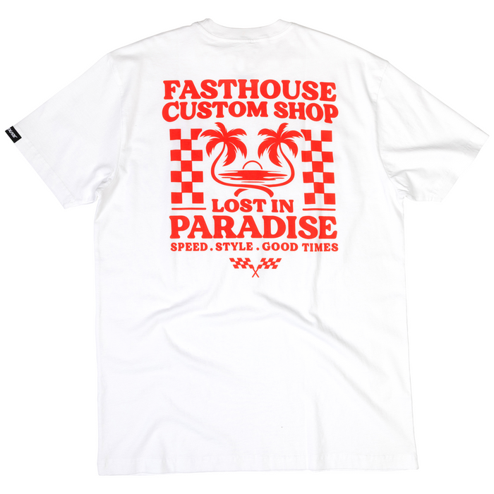 Fasthouse Getaway SS Tee in White