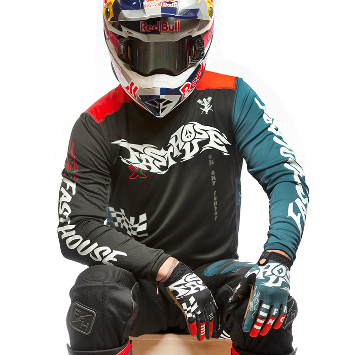 Fasthouse Grindhouse Bereman Jersey in Black/Infrared