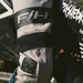 Fasthouse Grindhouse Club Pants in Light Gray/Black/Teal