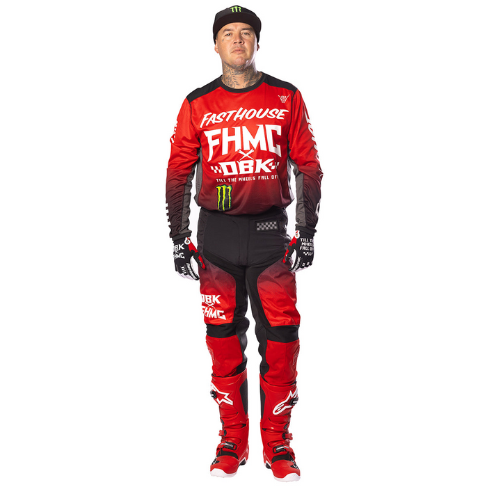 Fasthouse Grindhouse Twitch Jersey in Red/Black