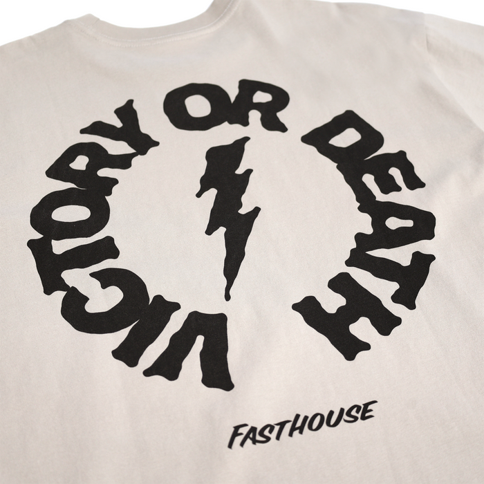 Fasthouse Hail Mary SS Tee in Light Gray