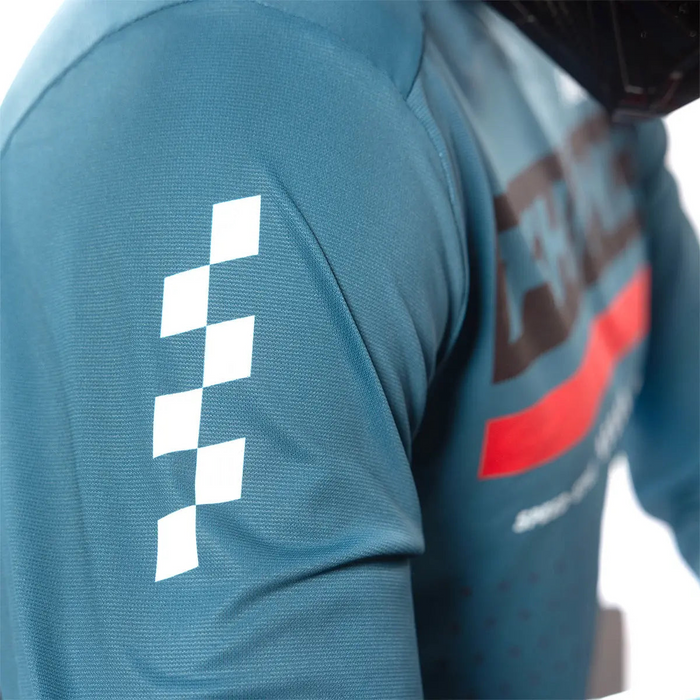 Fasthouse Helix Podium Jersey in Red/Black/Teal