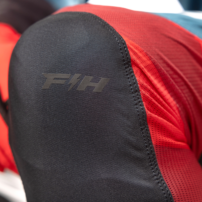 Fasthouse Helix Podium Pant in Red/Black/Teal