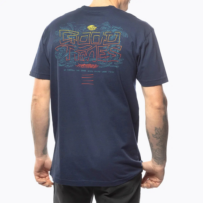 Fasthouse Lagoon SS Tee in Navy