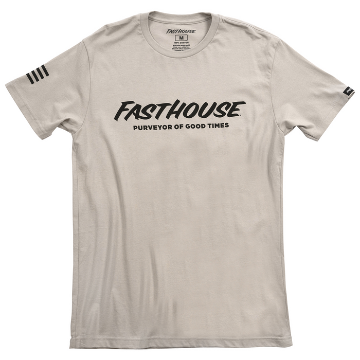 Fasthouse Logo SS Tee in Light Gray