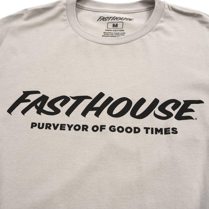 Fasthouse Logo SS Tee in Light Gray