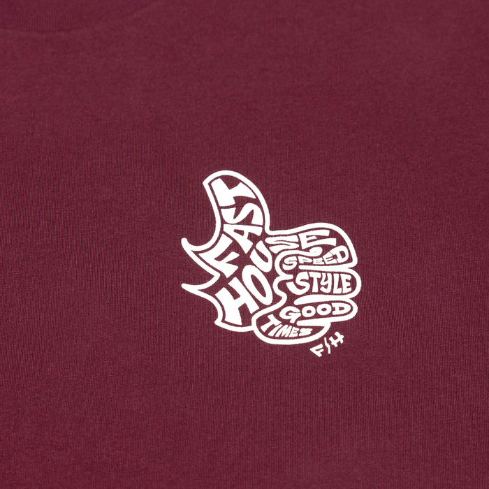 Fasthouse Satisfaction SS Tee in Maroon