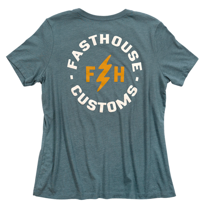 Fasthouse Women's Easy Rider SS Tee in Heather Slate