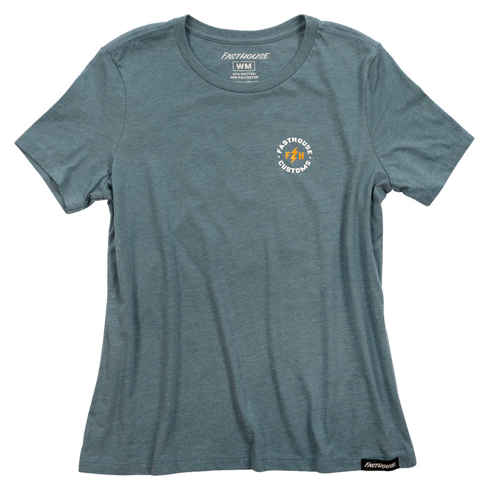 Fasthouse Women's Easy Rider SS Tee in Heather Slate