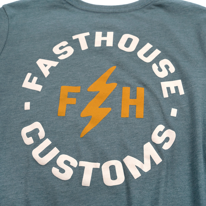 Fasthouse Women's Easy Rider SS Tee in Heather Slate