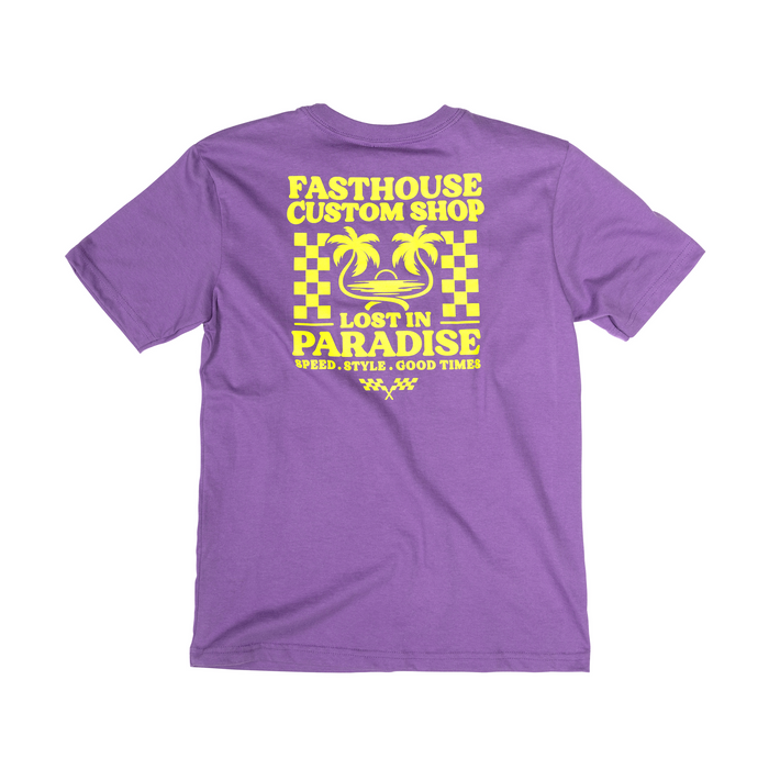 Fasthouse Youth Getaway SS Tee in Purple Rush