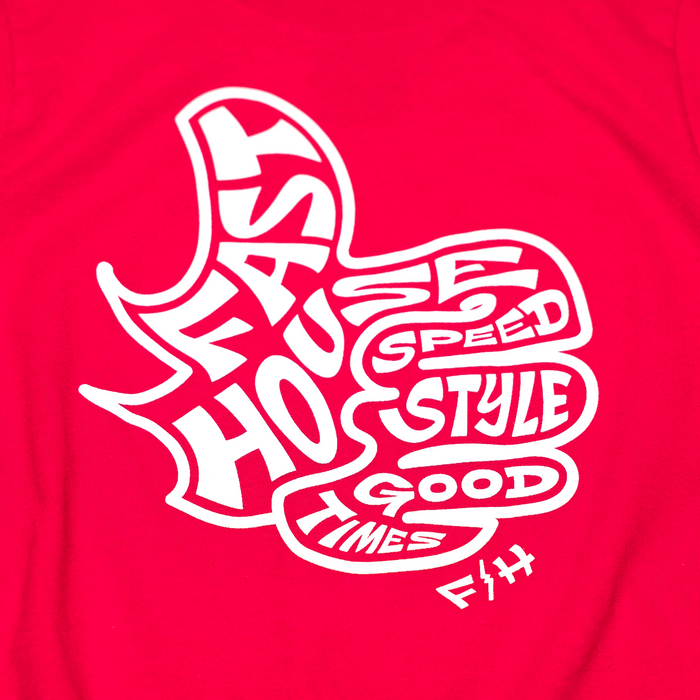 Fasthouse Youth Satisfaction SS Tee in Red