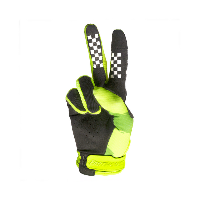 Fasthouse Youth Speed Style Jester Gloves in Hi-Viz/Black