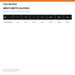 Fox Racing Bomber LT Gloves size chart