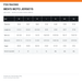 Fox Racing Flexair Apex Jersey size chart