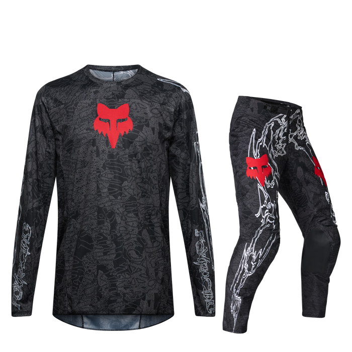 FOX Racing 180 Abyss Black Jersey & Pant Combo jersey and pant combo