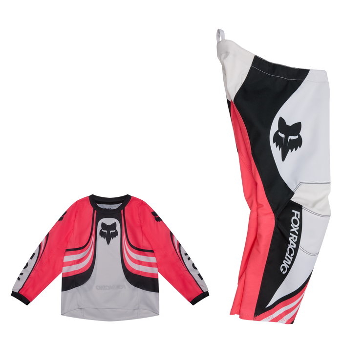 FOX Racing Kids 180 Draft White Jersey & Pant Combo jersey and pant combo