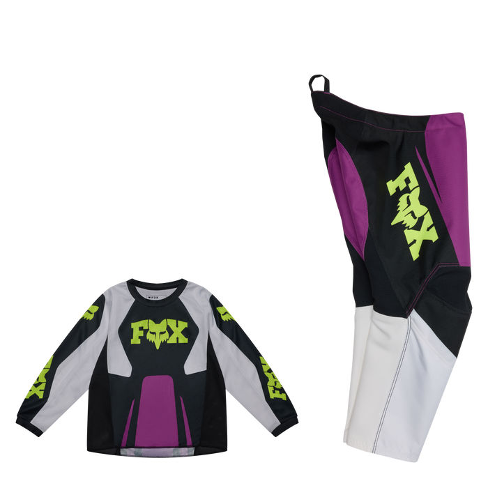 FOX Racing Kids 180 Raid Purple Lava Jersey & Pant Combo jersey and pant combo