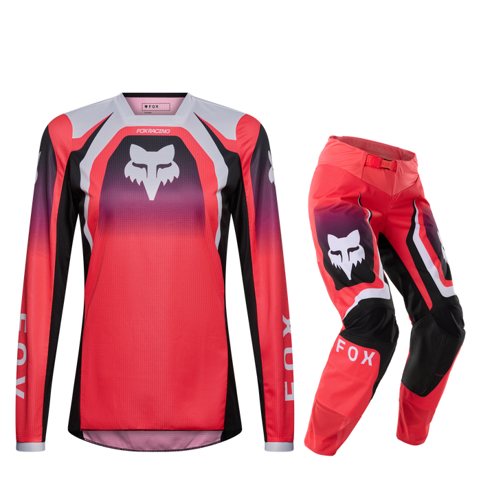 FOX Racing Women's 180 Frame Neon Pink Jersey & Pant Combo jersey and pant combo