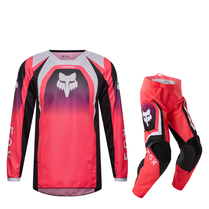 FOX Racing Youth Girls' 180 Frame Neon Pink Jersey & Pant Combo jersey and pant combo