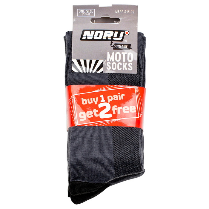 NORU Moto Socks in Gray