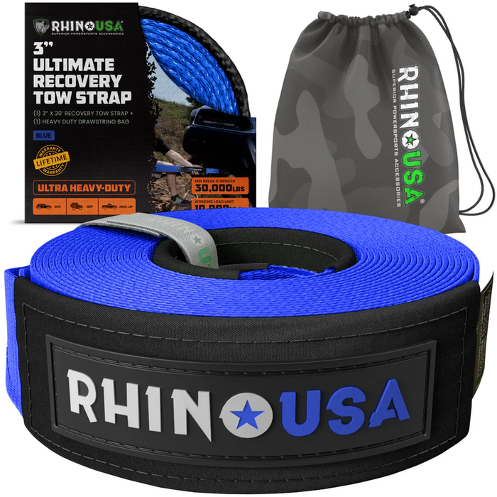 Rhino USA Recovery Tow Strap (3" x 20')