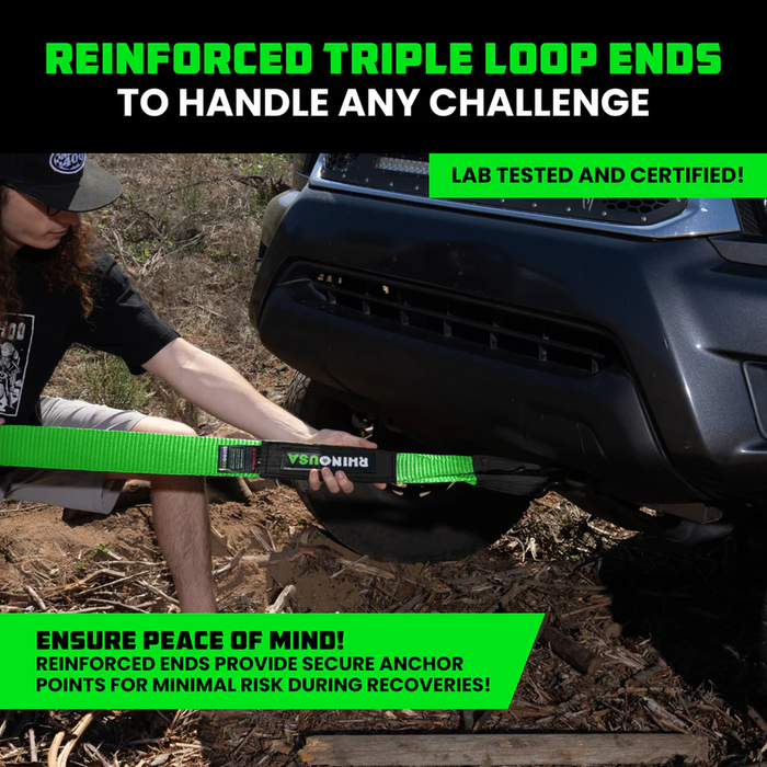 Rhino USA Recovery Tow Strap (3" x 20')