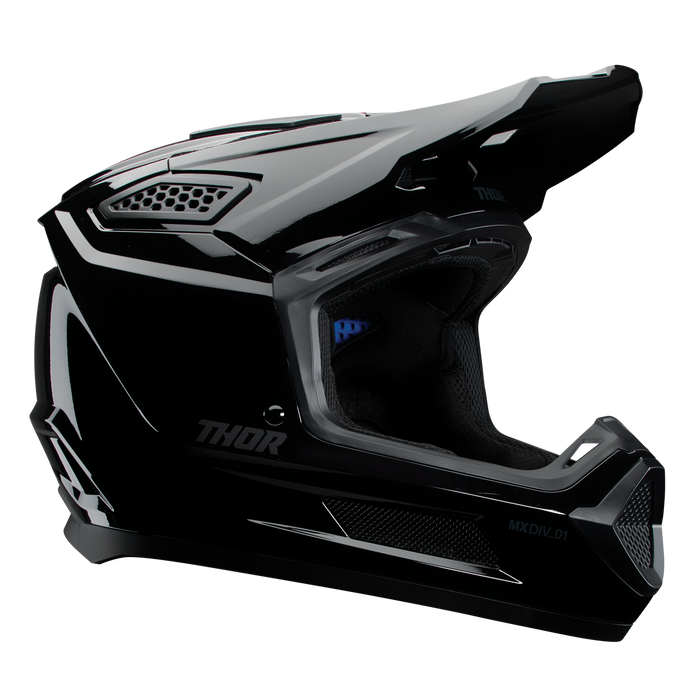 Thor Fleet Blackout Helmet in Gloss Black