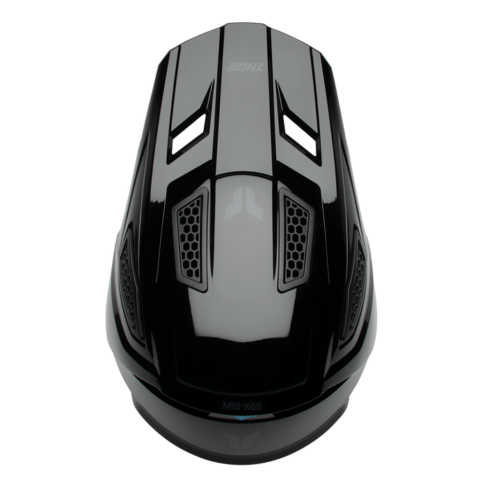 Thor Fleet Blackout Helmet in Gloss Black