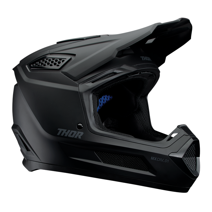 Thor Fleet Blackout Helmet in Matte Black