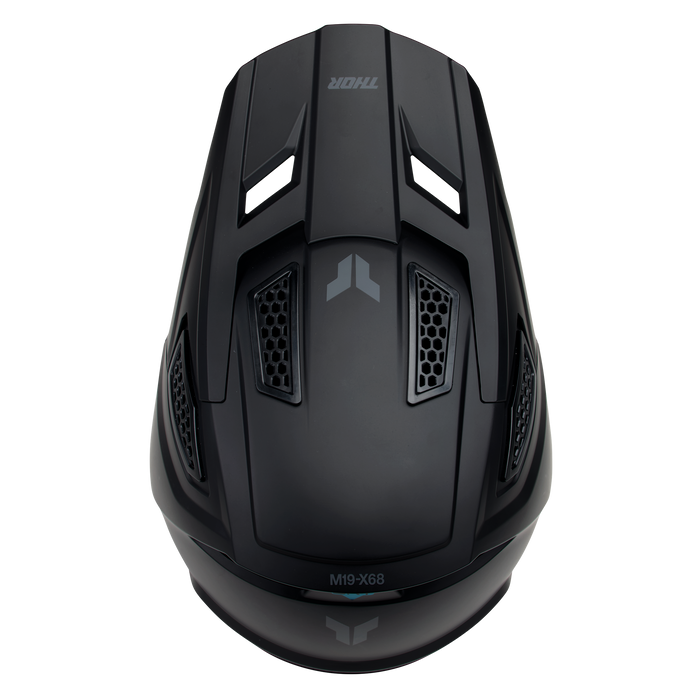 Thor Fleet Blackout Helmet in Matte Black
