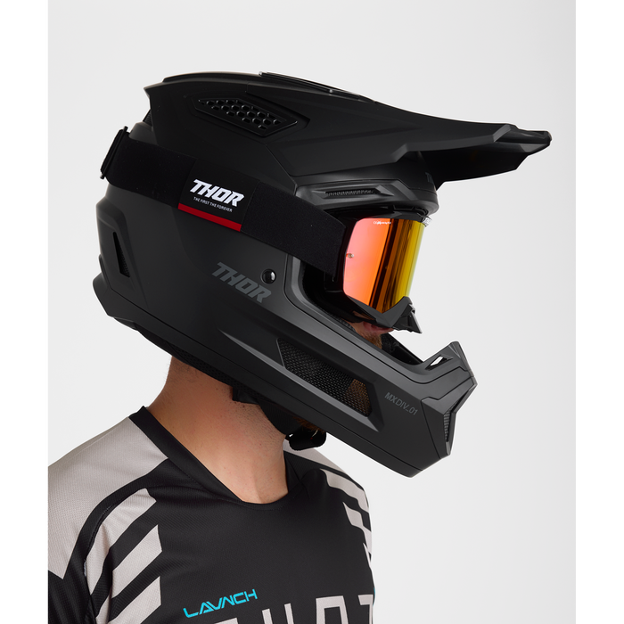 Thor Fleet Blackout Helmet in Matte Black