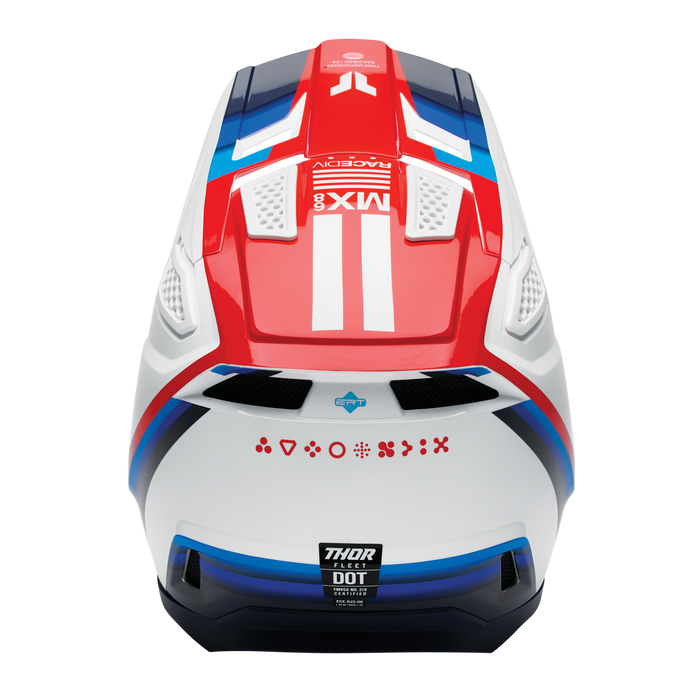 Thor Fleet Defy Helmet in White/Red/Blue