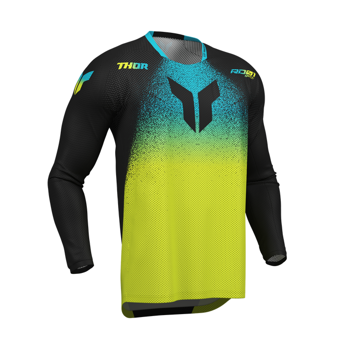 Thor Launchmode Air Darkside Black/Acid Gear Combo jersey view
