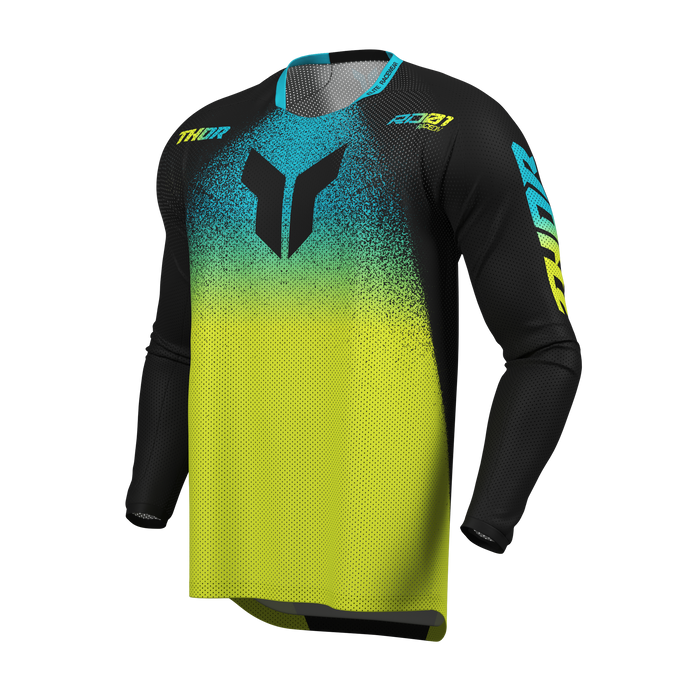 Thor Launchmode Air Darkside Jersey in Black/Acid