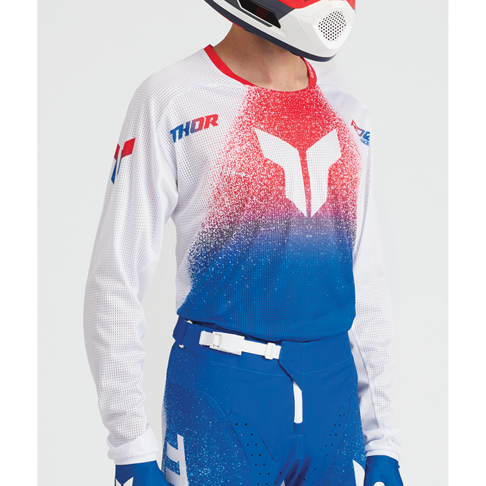 Thor Launchmode Air Darkside Jersey in White/Blue