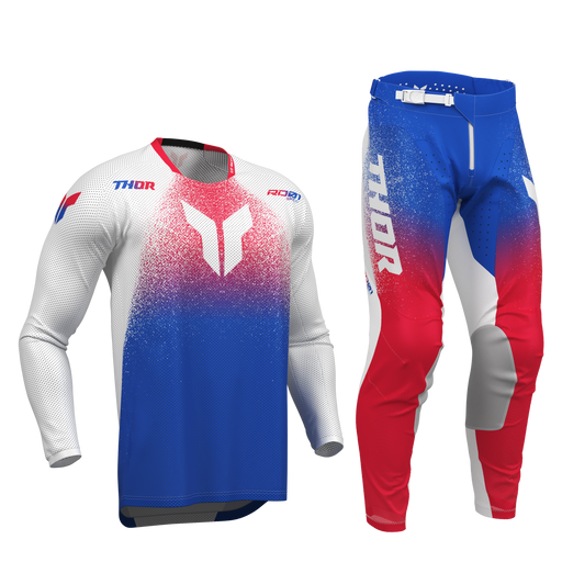 Thor Launchmode Air Darkside White/Blue Gear Combo