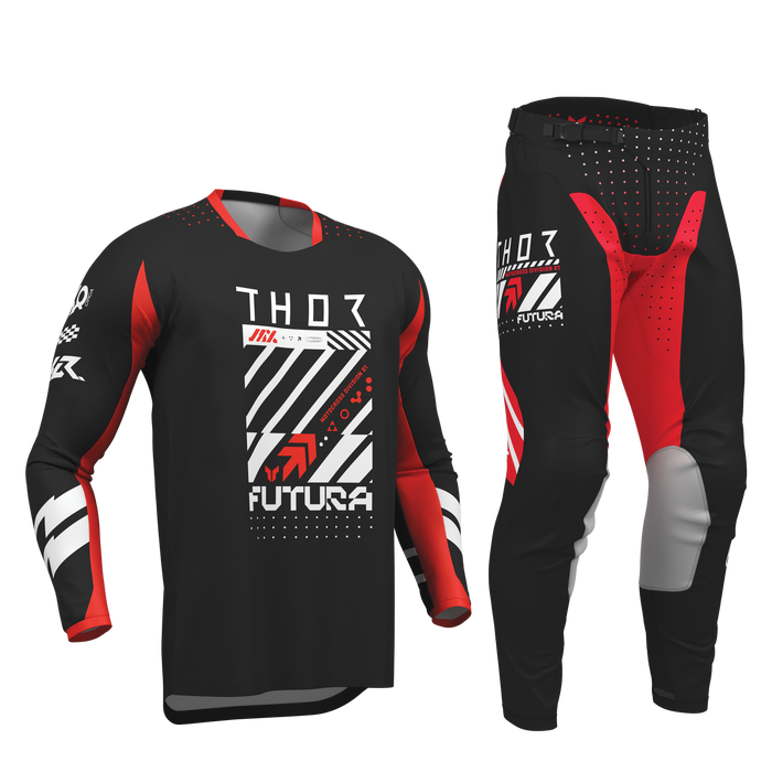Thor Launchmode Futura Black/Red Gear Combo