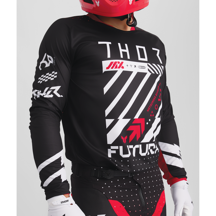 Thor Launchmode Futura Jersey in Black/Red