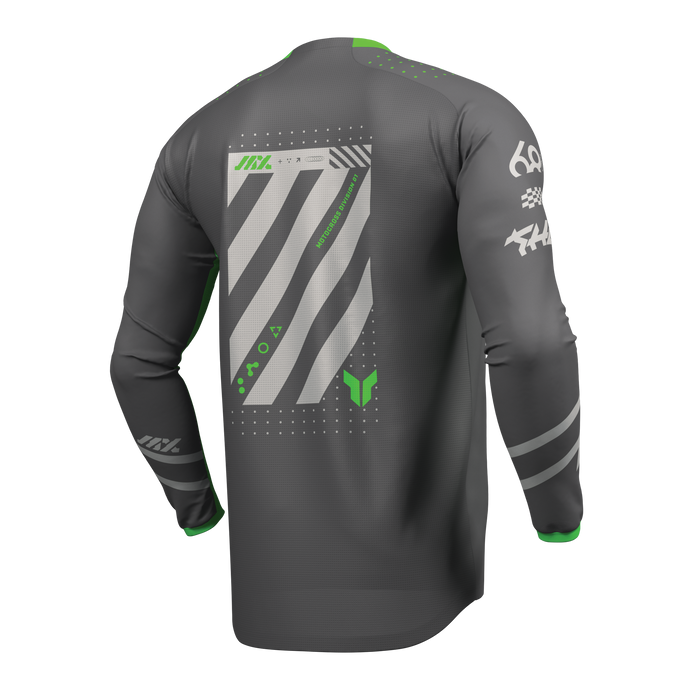 Thor Launchmode Futura Jersey in Charcoal/Green