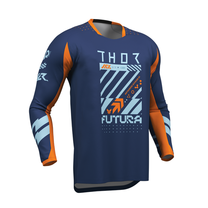 Thor Launchmode Futura Navy/Orange Gear Combo jersey view