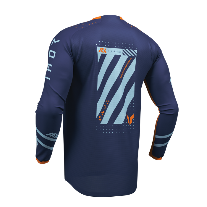 Thor Launchmode Futura Navy/Orange Gear Combo jersey view