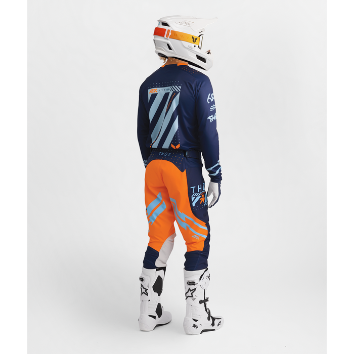 Thor Launchmode Futura Navy/Orange Gear Combo full outfit view 2