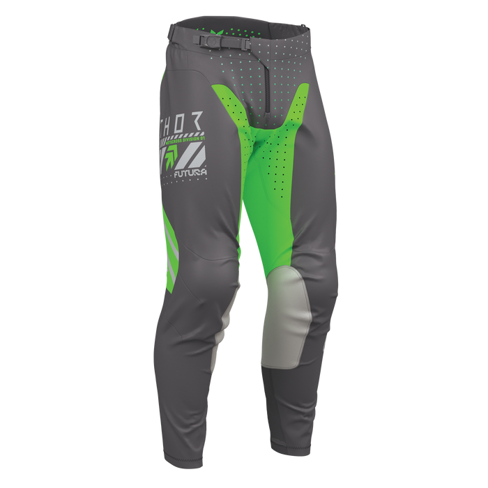 Thor Launchmode Futura Charcoal/Green Gear Combo pants view