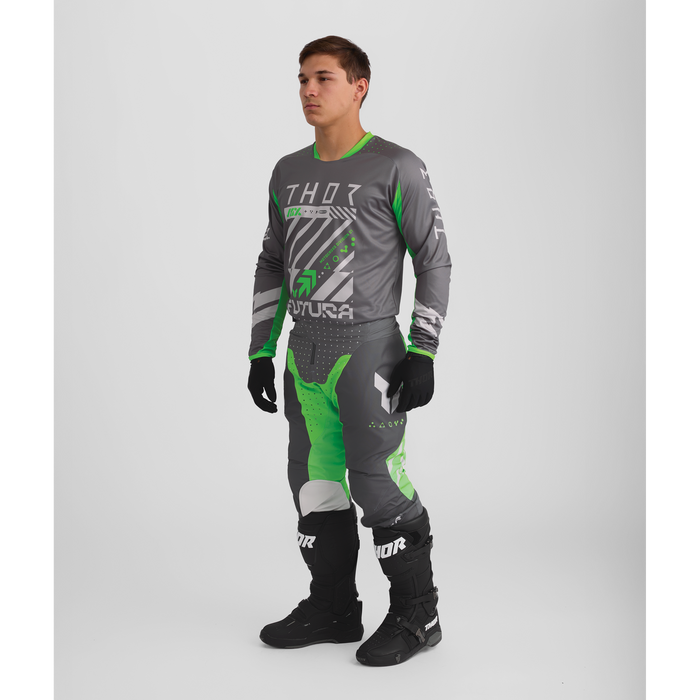 Thor Launchmode Futura Pants in Charcoal/Green