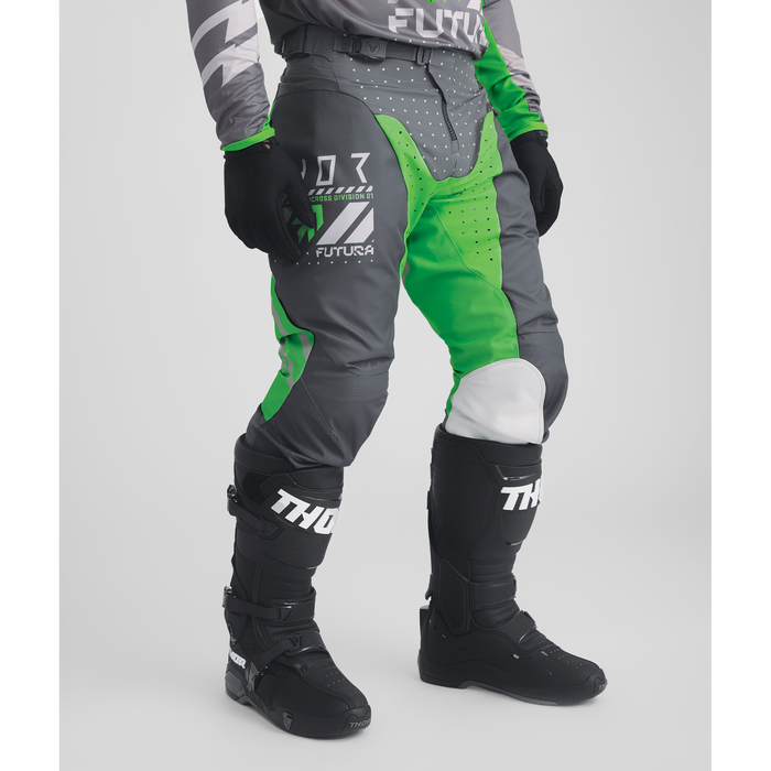 Thor Launchmode Futura Pants in Charcoal/Green