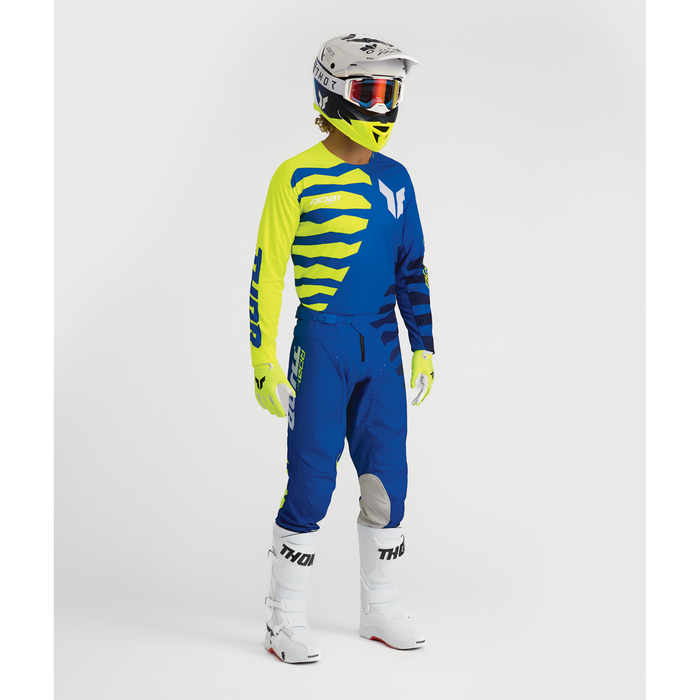 Thor Launchmode Shredder Blue/Acid Gear Combo full outfit view 2